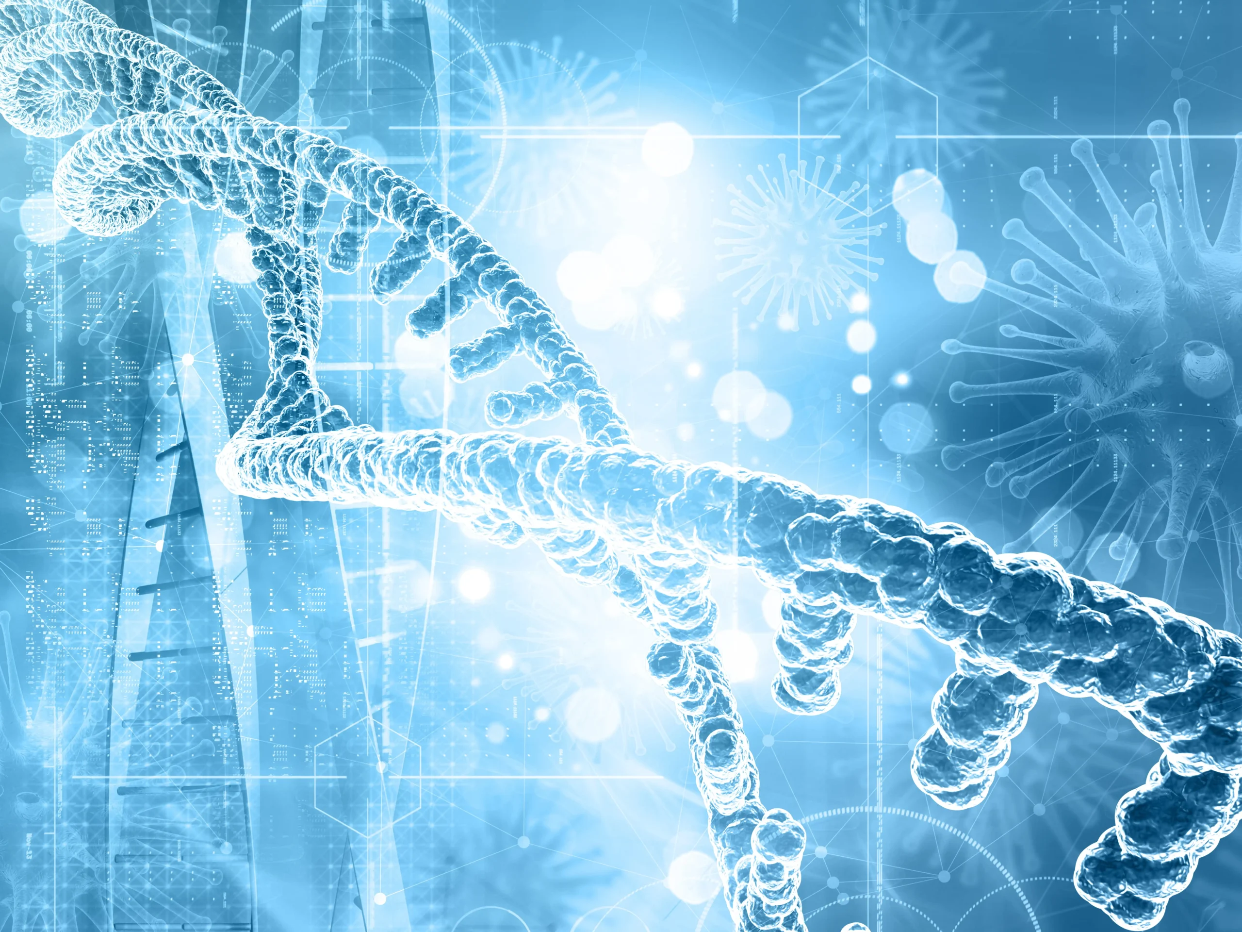 DNA strand illustration representing the science behind the body's natural healing process