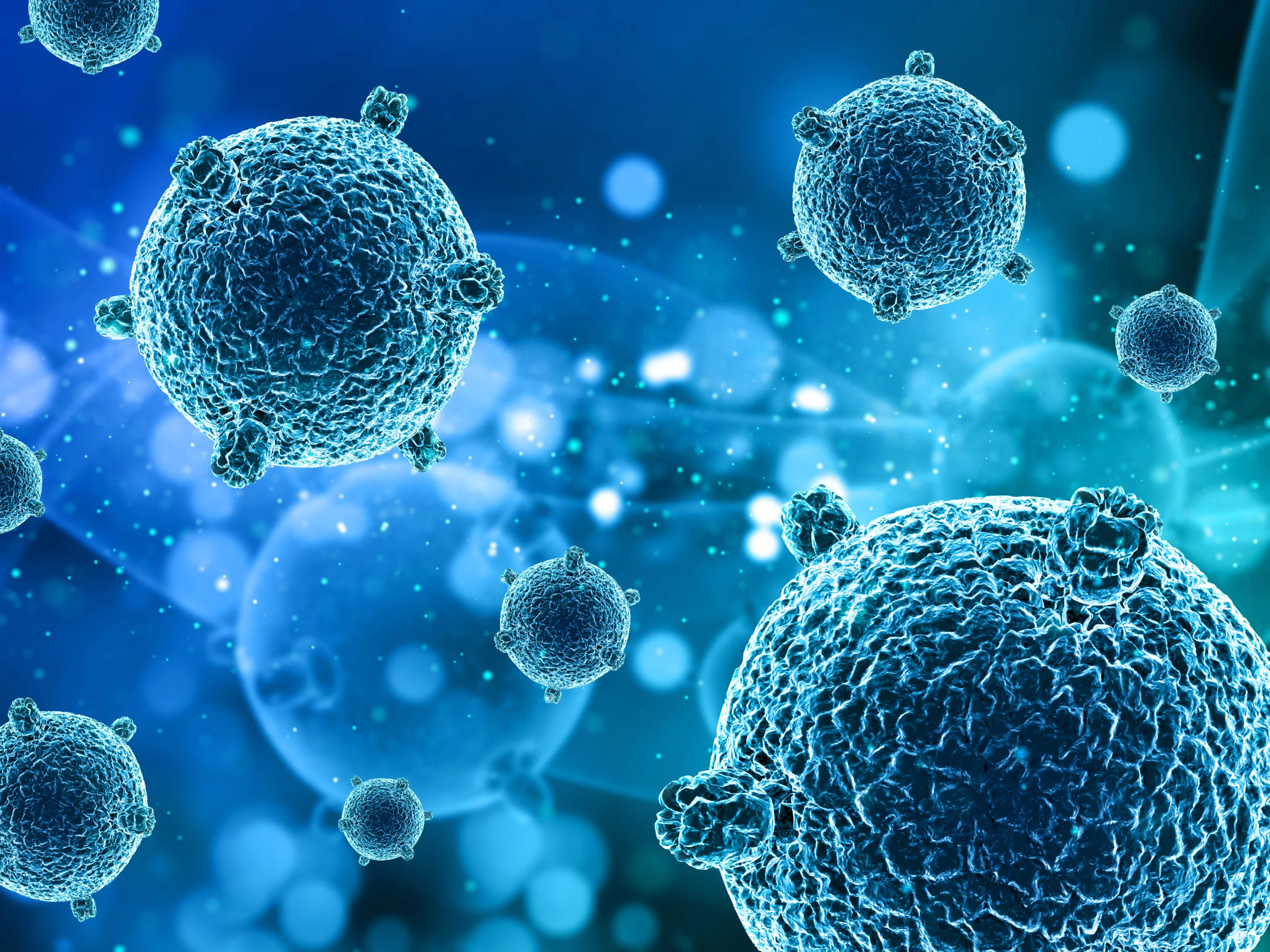 Scientific cellular illustration representing stem cell therapy and regenerative medicine